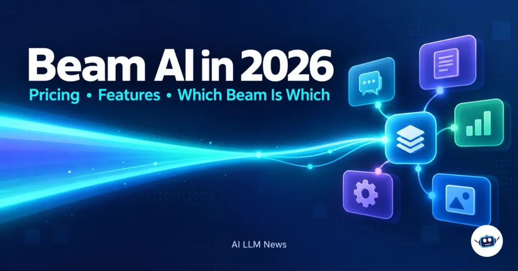 Beam AI 2026 guide cover showing pricing, features and which Beam is which.